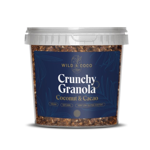 Crunchy Granola Coconut & Cacao (kýblik)