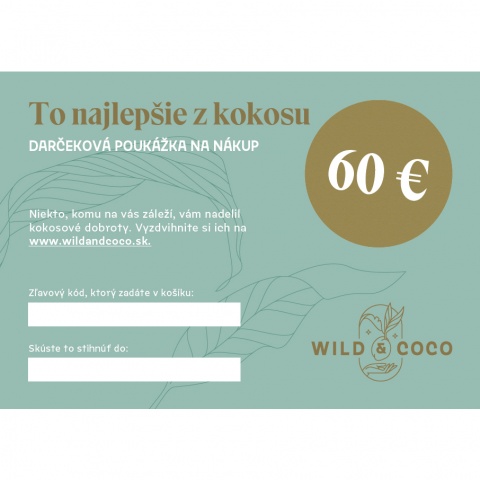 Darčeková poukážka na 60 €