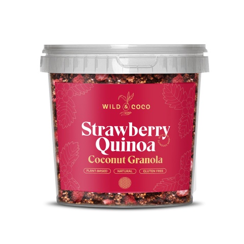 Strawberry Quinoa Coconut Granola